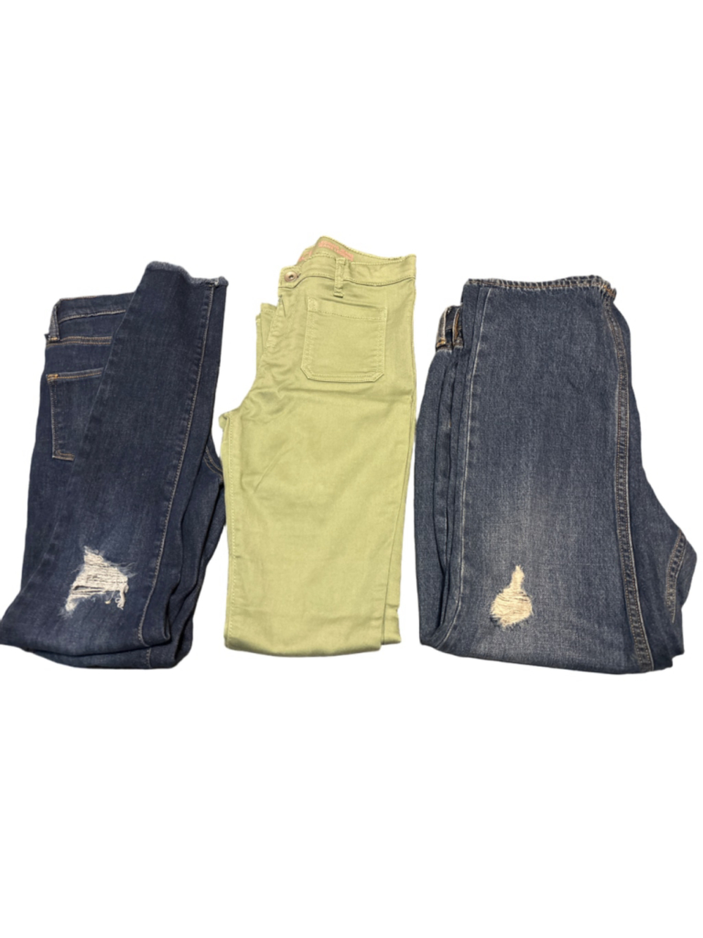 Girls Jegging Jean Pants Bundle Stretchy Distressed Size 14 Lot of 3 New